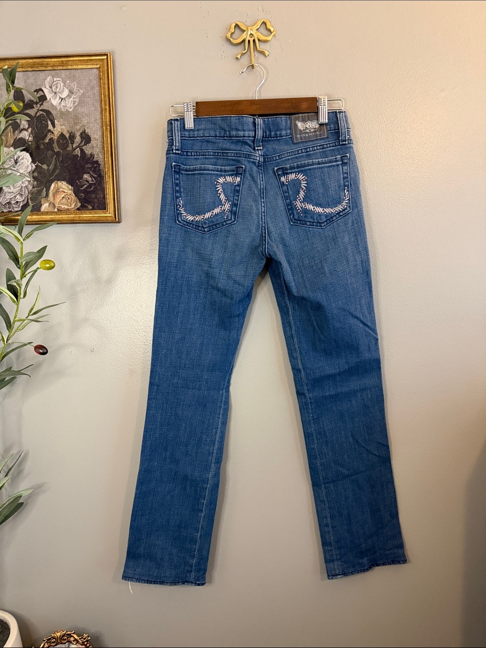 Rock & Republic Stella Jeans 26 Embellished Bootcut Y2K - Picture 4 of 8